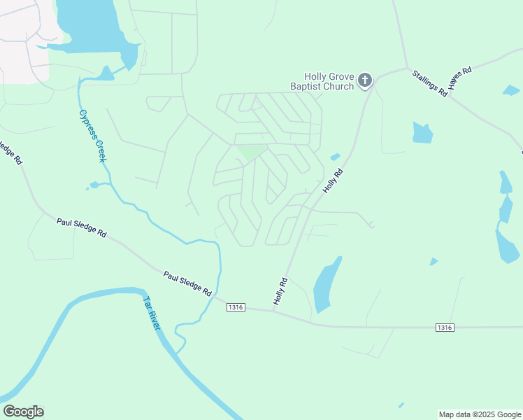 map of restaurants, bars, coffee shops, grocery stores, and more near 139 Chama Drive in Spring Hope