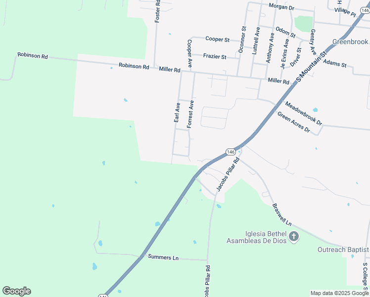 map of restaurants, bars, coffee shops, grocery stores, and more near 1117 Forrest Avenue in Smithville