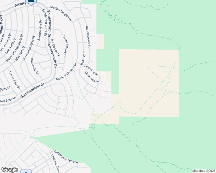 map of restaurants, bars, coffee shops, grocery stores, and more near 2091 Gunnison Place in Henderson