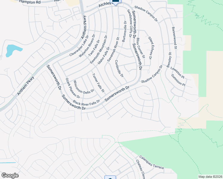 map of restaurants, bars, coffee shops, grocery stores, and more near 2288 Merrimack Valley Avenue in Henderson