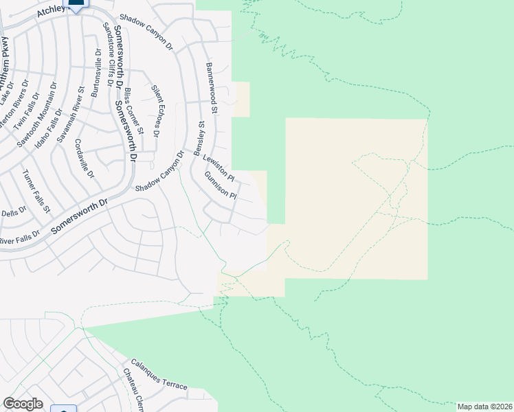 map of restaurants, bars, coffee shops, grocery stores, and more near 2091 Gunnison Place in Henderson