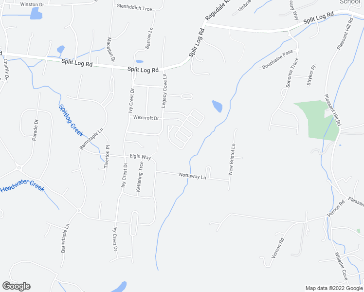 map of restaurants, bars, coffee shops, grocery stores, and more near 9554 Dresden Square in Brentwood