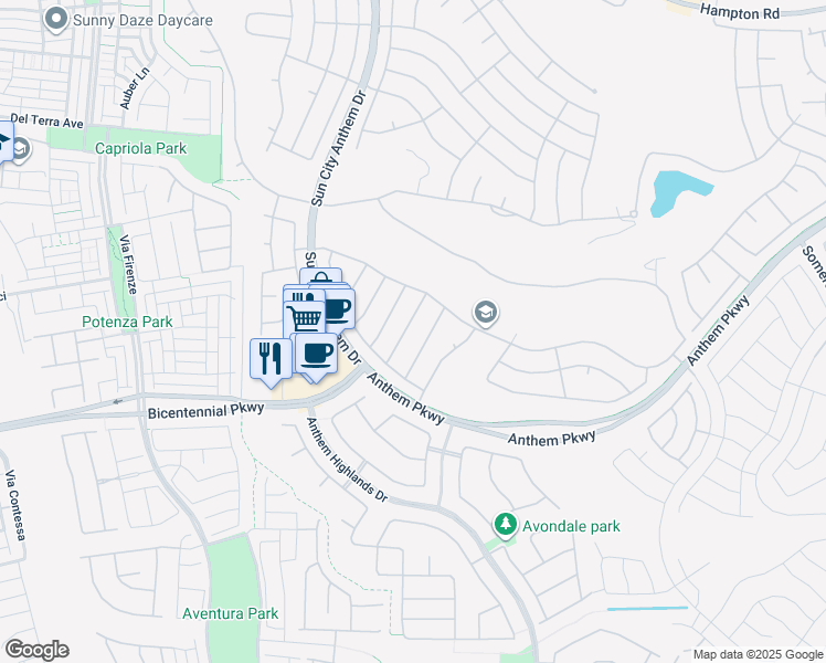 map of restaurants, bars, coffee shops, grocery stores, and more near 2332 Great Elk Drive in Henderson