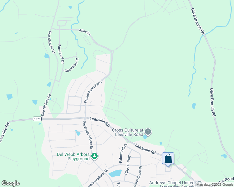 map of restaurants, bars, coffee shops, grocery stores, and more near 5909 Leesville Road in Durham