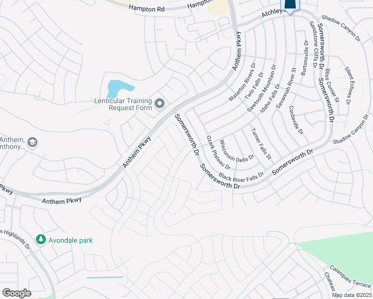 map of restaurants, bars, coffee shops, grocery stores, and more near 2435 Moonlight Valley Avenue in Henderson