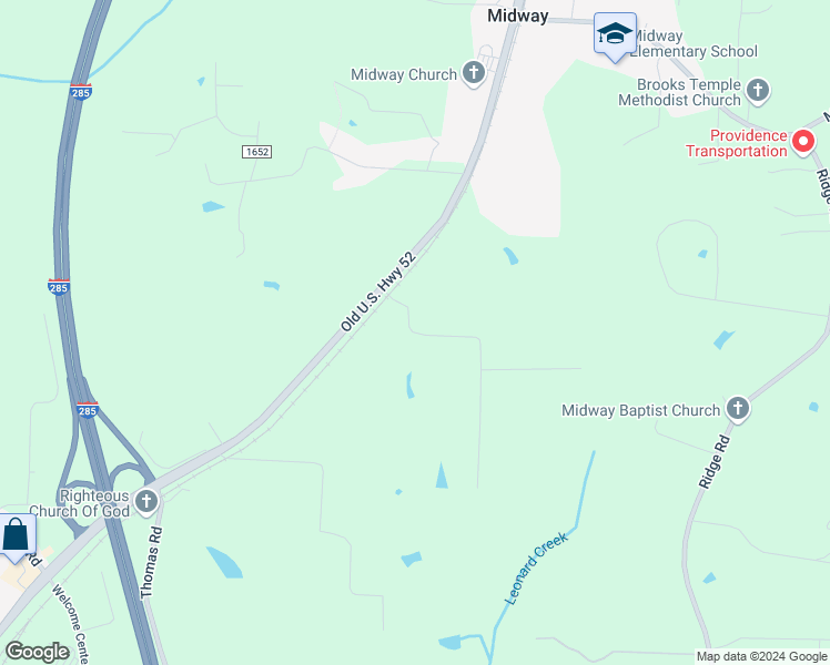 map of restaurants, bars, coffee shops, grocery stores, and more near Chester Tysinger Drive in Davidson County