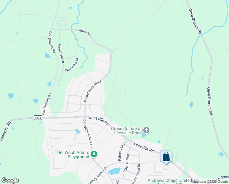 map of restaurants, bars, coffee shops, grocery stores, and more near 5909 Leesville Road in Durham