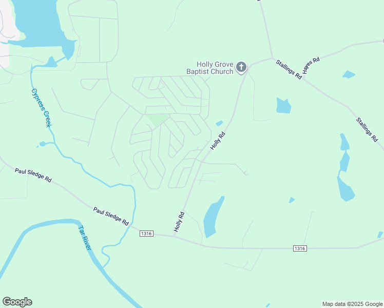 map of restaurants, bars, coffee shops, grocery stores, and more near 404 Vega Loop in Spring Hope
