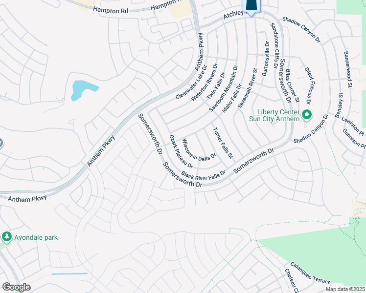 map of restaurants, bars, coffee shops, grocery stores, and more near 2365 Wisconsin Dells Drive in Henderson
