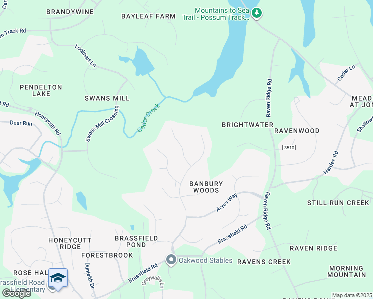 map of restaurants, bars, coffee shops, grocery stores, and more near 1325 Woodmanor Drive in Raleigh