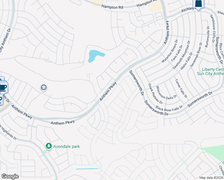 map of restaurants, bars, coffee shops, grocery stores, and more near 2494 Evening Twilight Avenue in Henderson