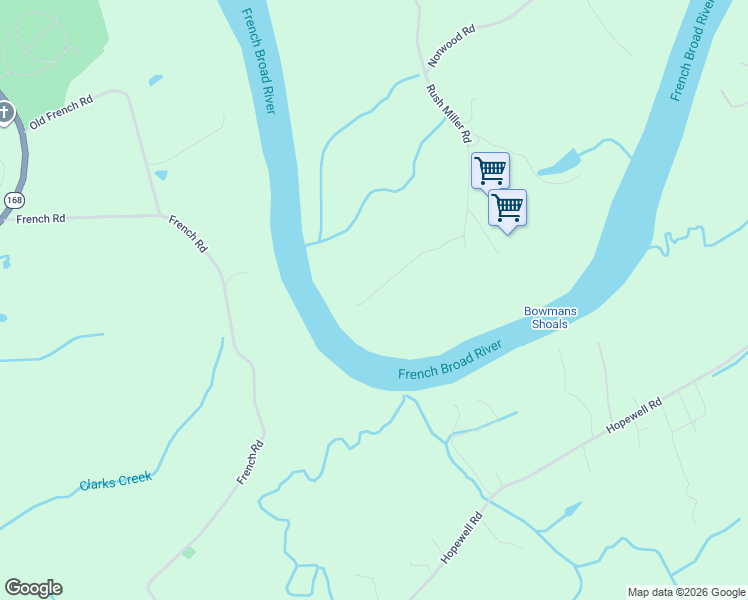 map of restaurants, bars, coffee shops, grocery stores, and more near 3220 Rush Miller Road in Knoxville