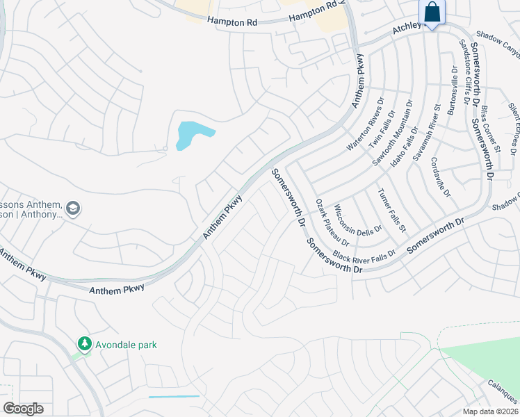 map of restaurants, bars, coffee shops, grocery stores, and more near 2332 Peaceful Moon Street in Henderson
