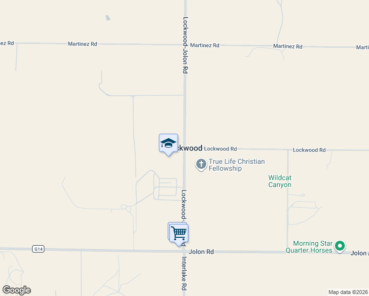 map of restaurants, bars, coffee shops, grocery stores, and more near in Lockwood