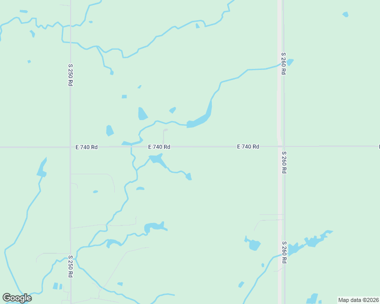 map of restaurants, bars, coffee shops, grocery stores, and more near East 740 Road in Wagoner