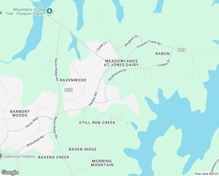 map of restaurants, bars, coffee shops, grocery stores, and more near 12417 Shallowford Drive in Raleigh