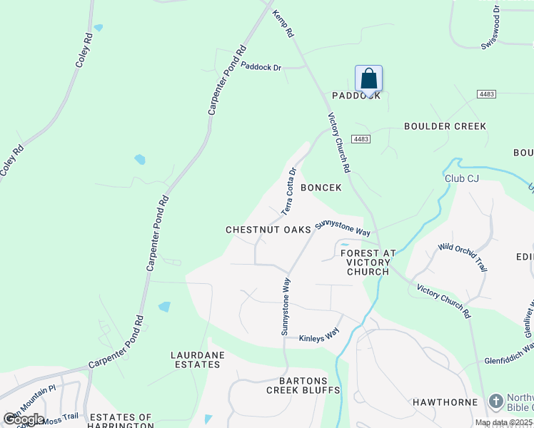 map of restaurants, bars, coffee shops, grocery stores, and more near 2605 Rock Oak Court in Raleigh