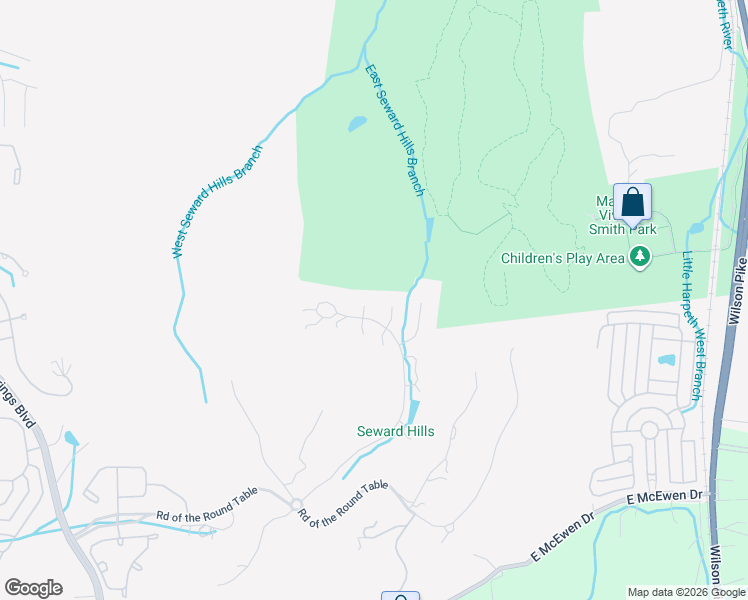 map of restaurants, bars, coffee shops, grocery stores, and more near 716 Pendragon Ct in Franklin