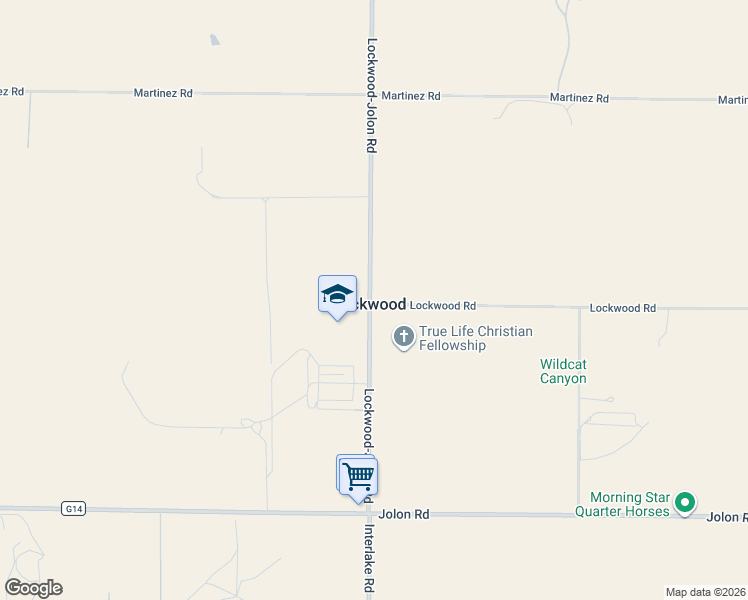 map of restaurants, bars, coffee shops, grocery stores, and more near in Lockwood