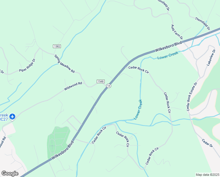 map of restaurants, bars, coffee shops, grocery stores, and more near 2200 Wilkesboro Boulevard in Lenoir