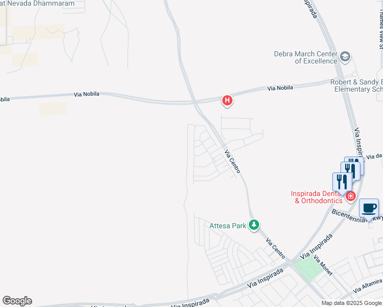 map of restaurants, bars, coffee shops, grocery stores, and more near 2307 Teatro Ave in Henderson