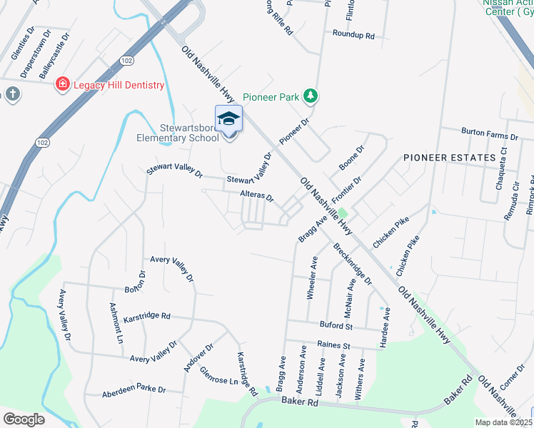 map of restaurants, bars, coffee shops, grocery stores, and more near 2410 Gauphin Lane in Smyrna