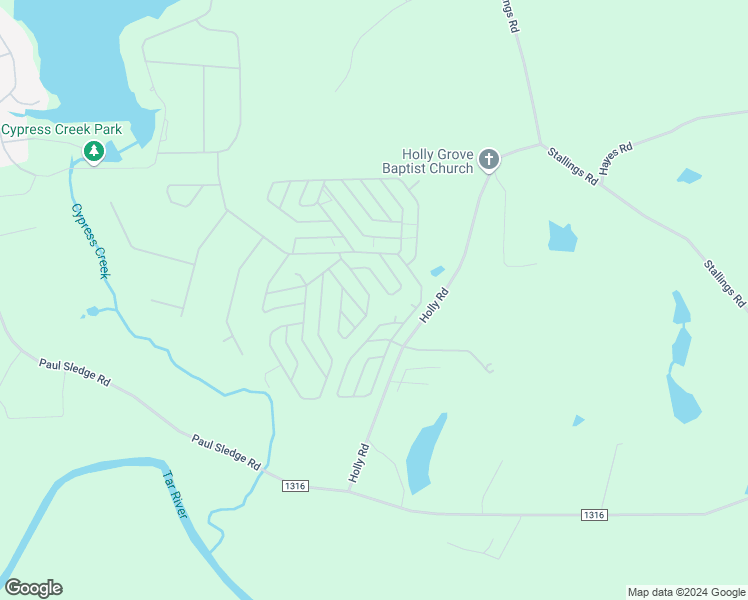 map of restaurants, bars, coffee shops, grocery stores, and more near 164 Manhato Drive in Spring Hope