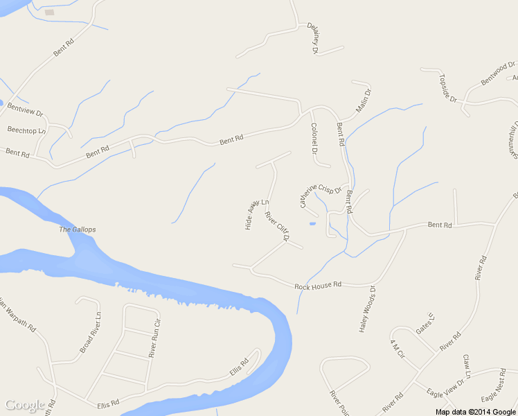 map of restaurants, bars, coffee shops, grocery stores, and more near 1109 Hide-Away Lane in Kodak