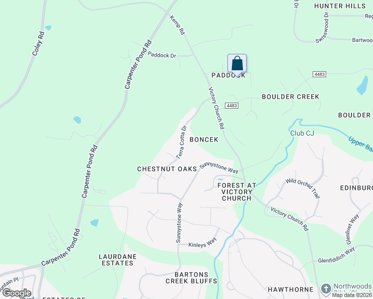map of restaurants, bars, coffee shops, grocery stores, and more near 5145 Terra Cotta Drive in Raleigh