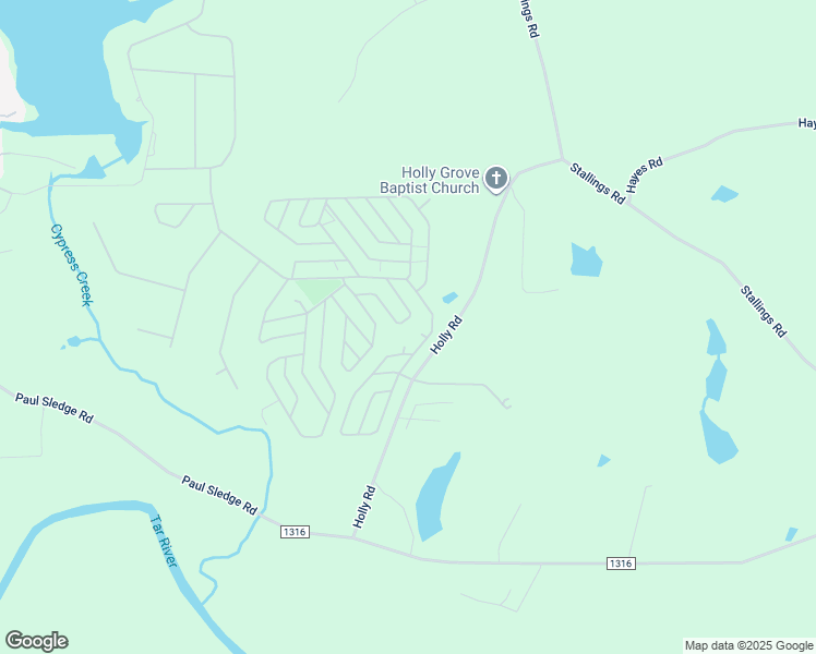 map of restaurants, bars, coffee shops, grocery stores, and more near 126 Okmulgee Drive in Spring Hope
