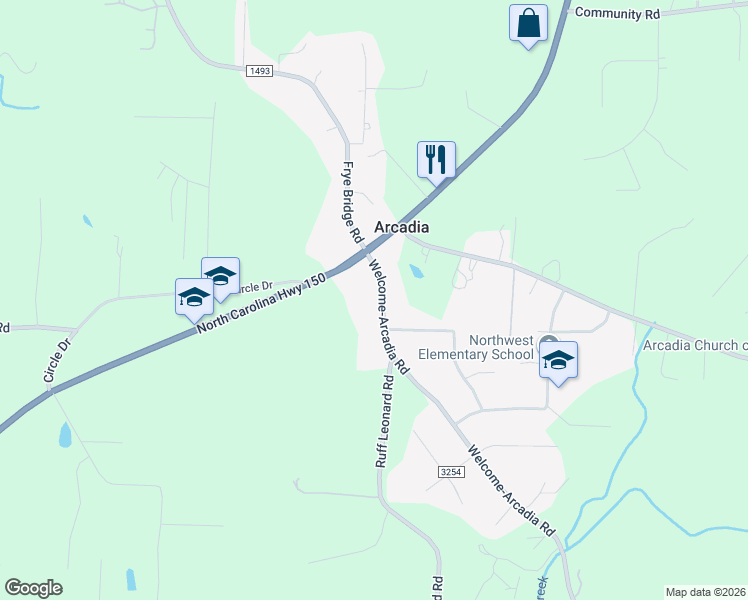 map of restaurants, bars, coffee shops, grocery stores, and more near 4267 Welcome-Arcadia Road in Lexington