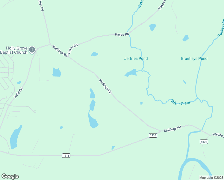 map of restaurants, bars, coffee shops, grocery stores, and more near 9966 Stallings Road in Spring Hope