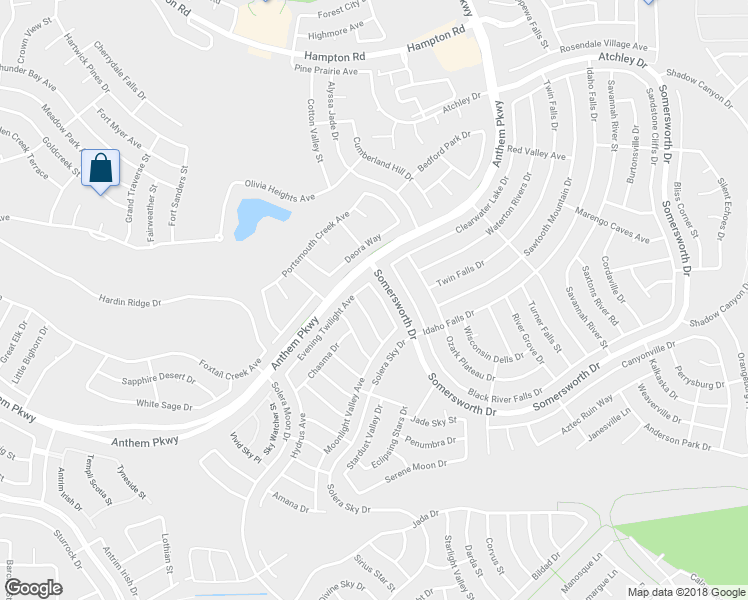 map of restaurants, bars, coffee shops, grocery stores, and more near 2323 Galilean Moon Street in Henderson