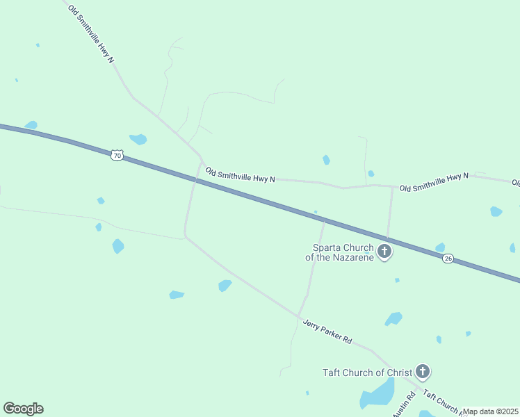 map of restaurants, bars, coffee shops, grocery stores, and more near 2155 Smithville Highway in Sparta