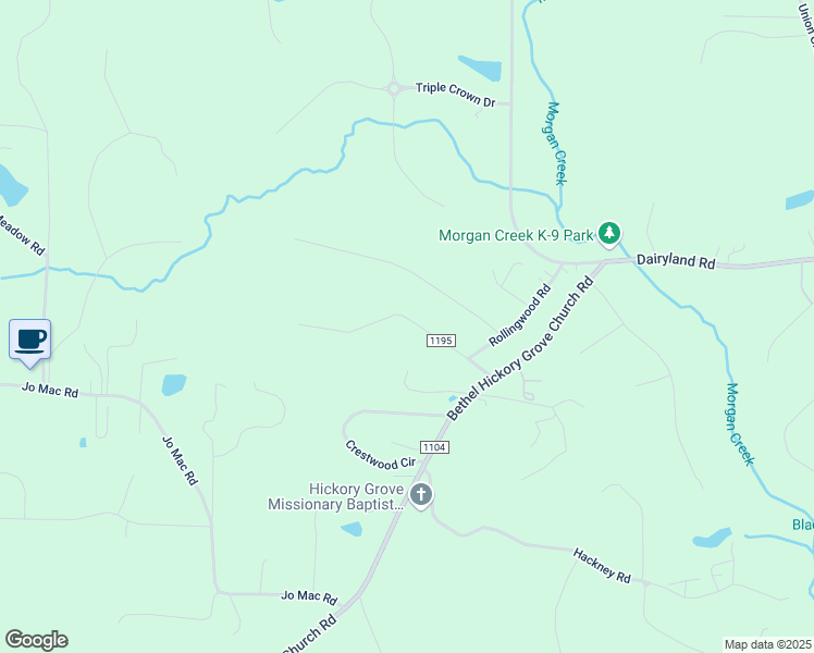 map of restaurants, bars, coffee shops, grocery stores, and more near 1410 Meadow Lane in Chapel Hill