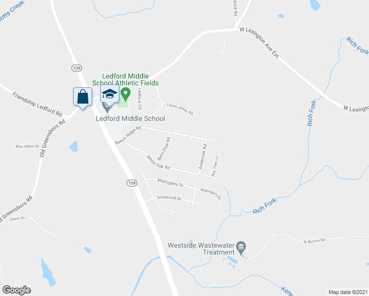 map of restaurants, bars, coffee shops, grocery stores, and more near 148 Saddlewood Court in Thomasville