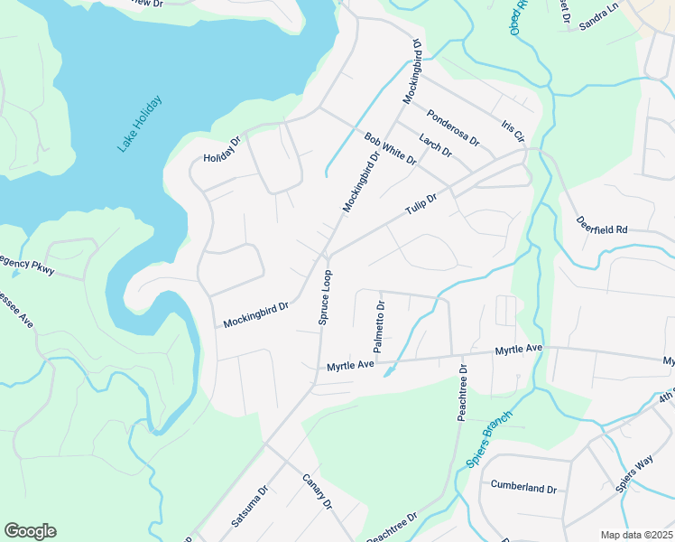 map of restaurants, bars, coffee shops, grocery stores, and more near 109 Spruce Loop in Fairfield Glade