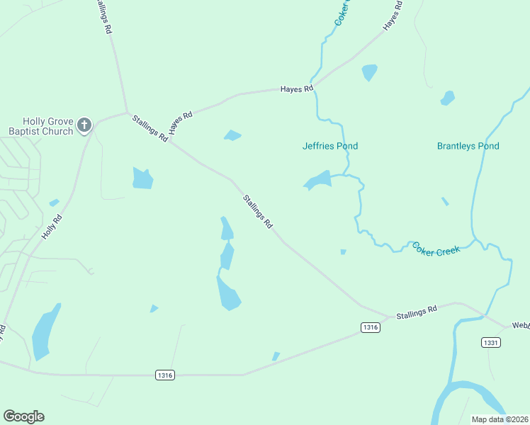 map of restaurants, bars, coffee shops, grocery stores, and more near 9966 Stallings Road in Spring Hope