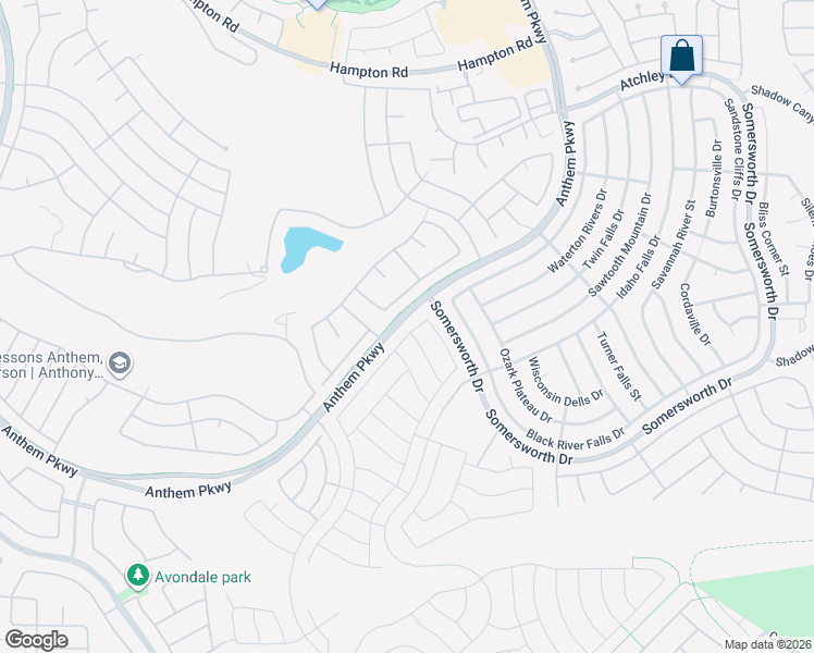 map of restaurants, bars, coffee shops, grocery stores, and more near 2462 Evening Twilight Avenue in Henderson