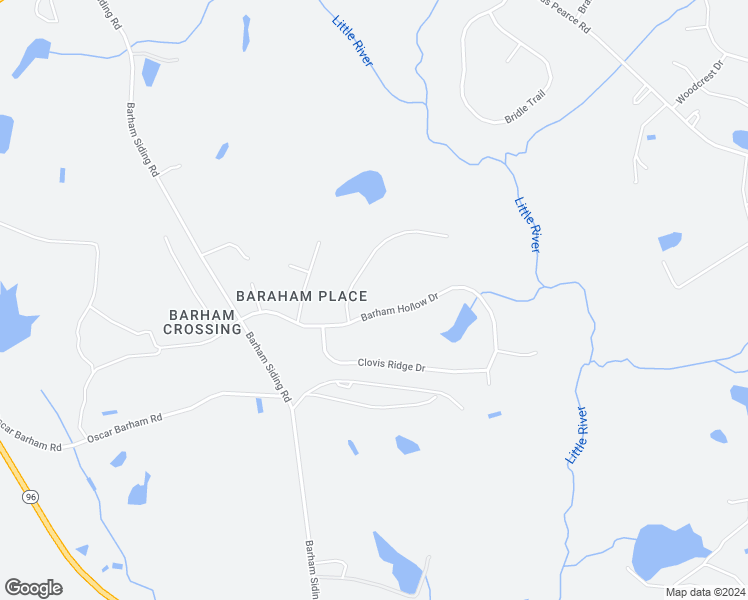 map of restaurants, bars, coffee shops, grocery stores, and more near 7305 Barham Hollow Drive in Wake Forest