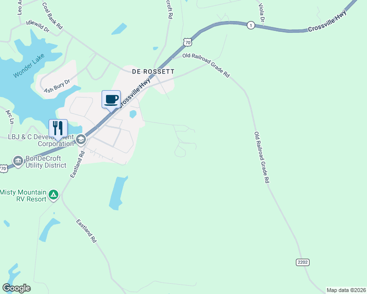 map of restaurants, bars, coffee shops, grocery stores, and more near 373 Wildwood Lane in Sparta
