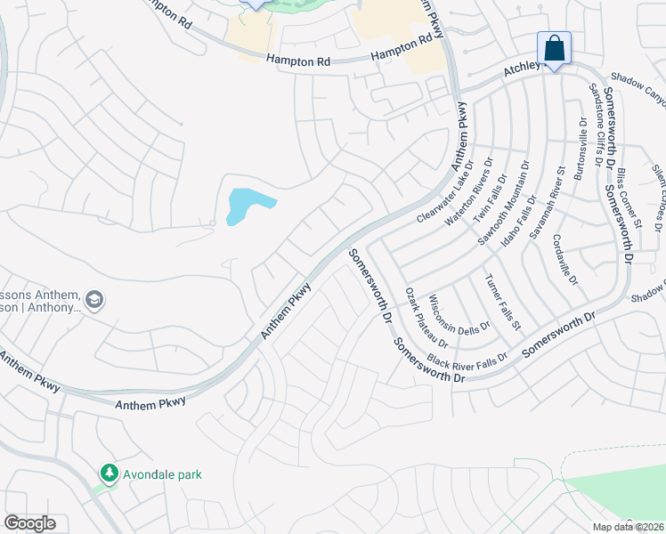 map of restaurants, bars, coffee shops, grocery stores, and more near 2458 Evening Twilight Avenue in Henderson