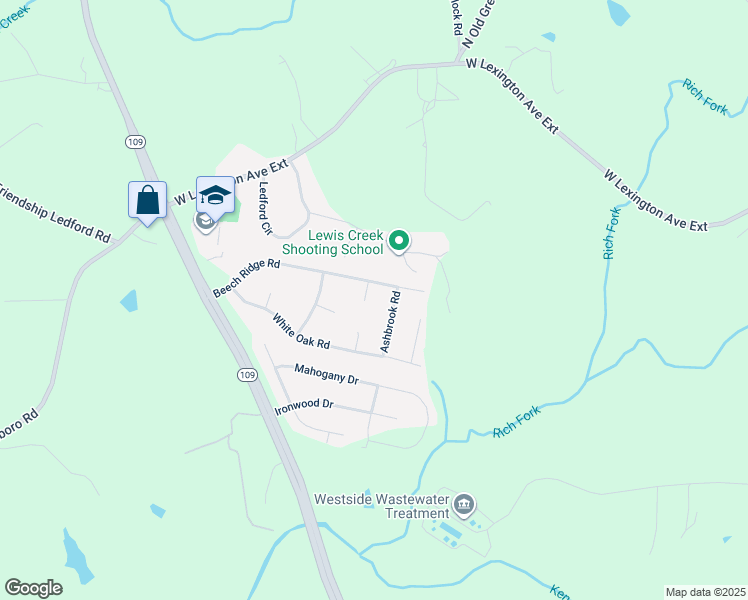 map of restaurants, bars, coffee shops, grocery stores, and more near 133 Saddlewood Court in Thomasville