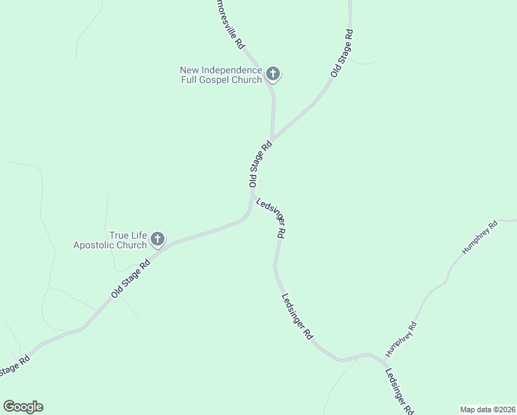 map of restaurants, bars, coffee shops, grocery stores, and more near 1-595 Ledsinger Rd in Huntingdon