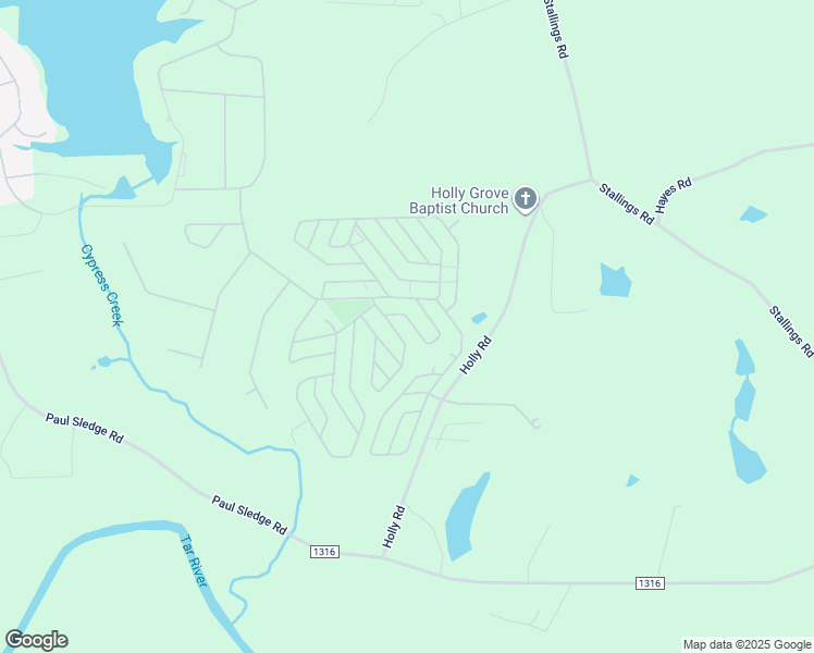 map of restaurants, bars, coffee shops, grocery stores, and more near 110 Okmulgee Drive in Spring Hope