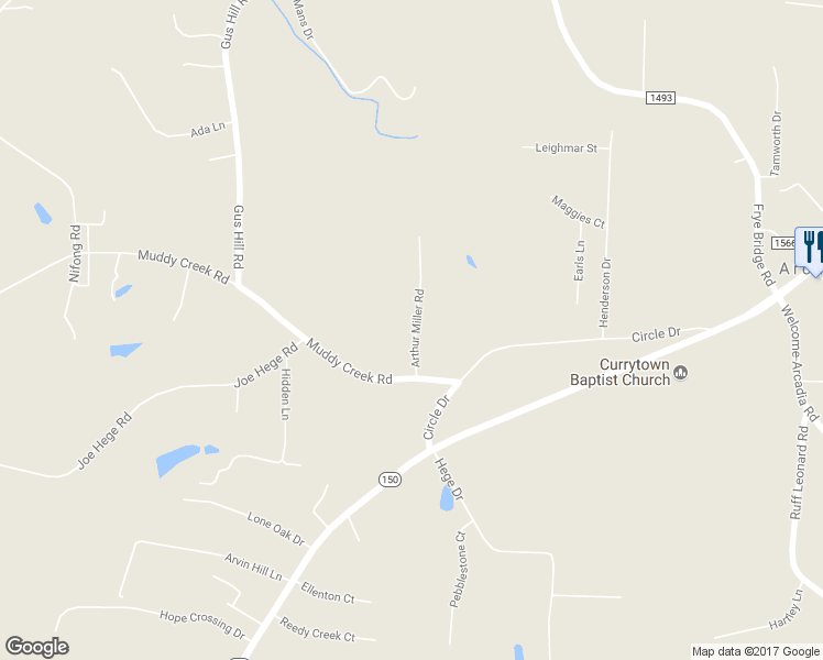 map of restaurants, bars, coffee shops, grocery stores, and more near 203 Arthur Miller Road in Clemmons