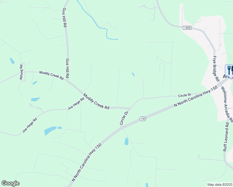 map of restaurants, bars, coffee shops, grocery stores, and more near 203 Arthur Miller Road in Clemmons