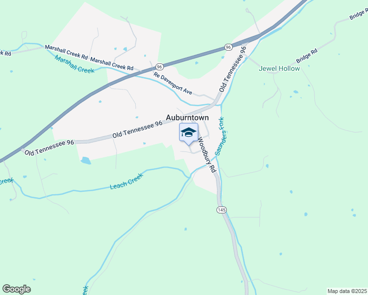 map of restaurants, bars, coffee shops, grocery stores, and more near 150 Vantrease Avenue in Auburntown