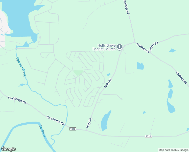 map of restaurants, bars, coffee shops, grocery stores, and more near 117 Okmulgee Drive in Spring Hope