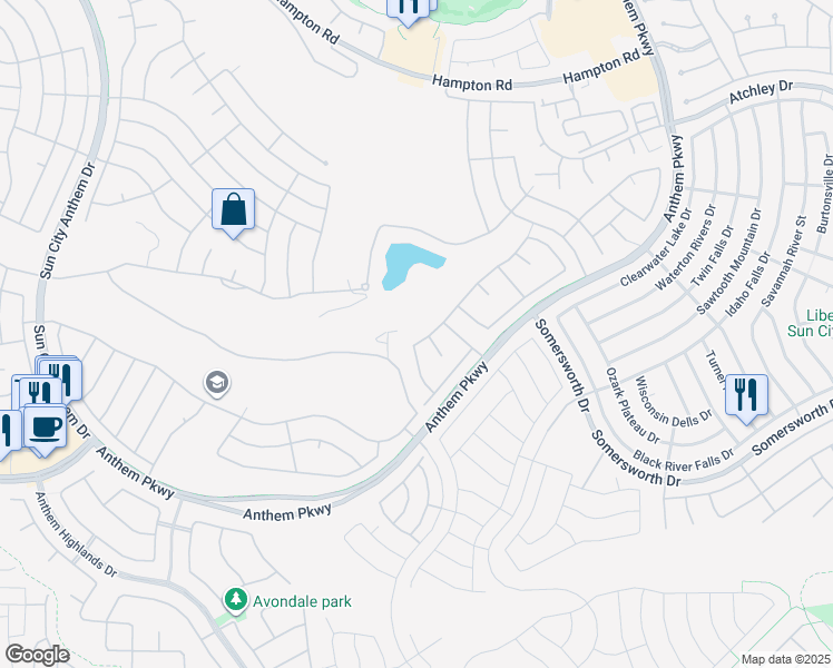 map of restaurants, bars, coffee shops, grocery stores, and more near 2622 Portsmouth Creek Avenue in Henderson